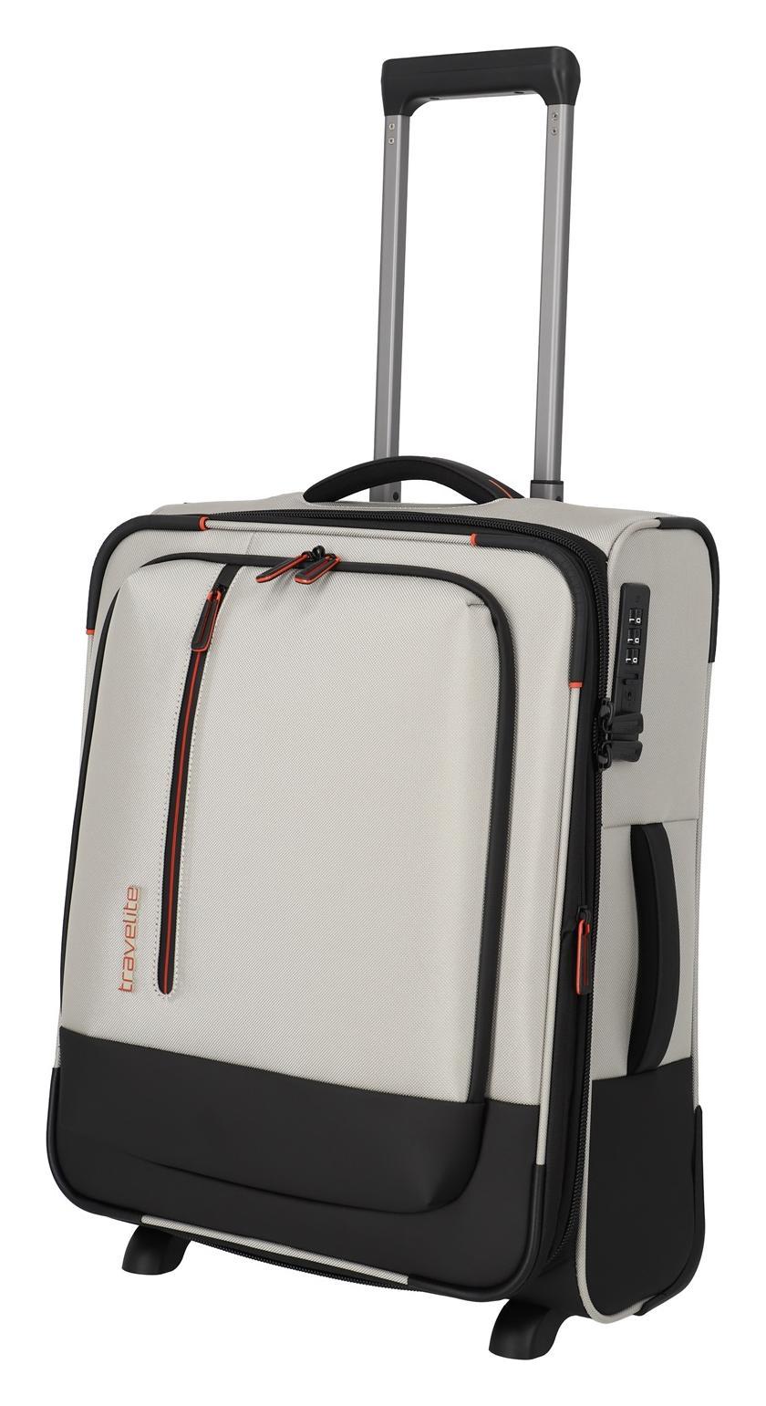 Kufor do lietadla 55x40x20 Travelite Crosslite 5.0 2w S exp. White Sand