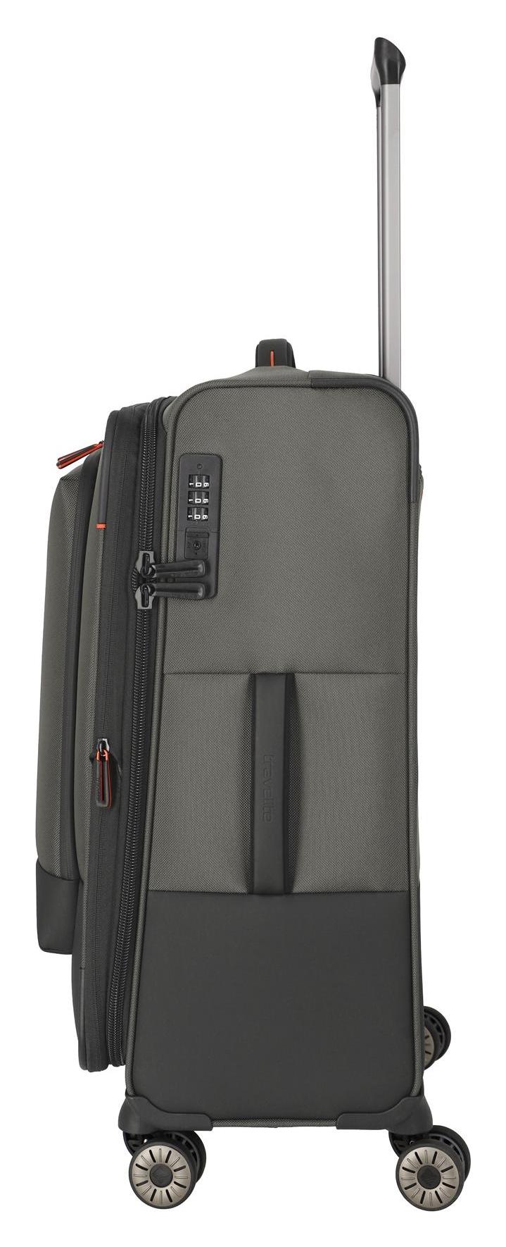 Stredný textilný kufor na kolieskach Travelite Crosslite 5.0 M Dark Olive – Obrázok 3