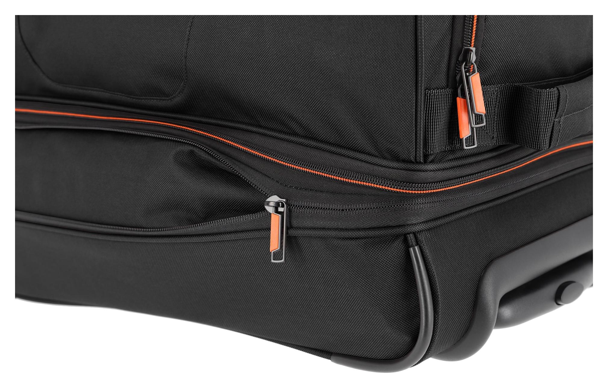 Cestovná taška na kolieskach Travelite Basics Wheeled duffle S Black/orange – Obrázok 6
