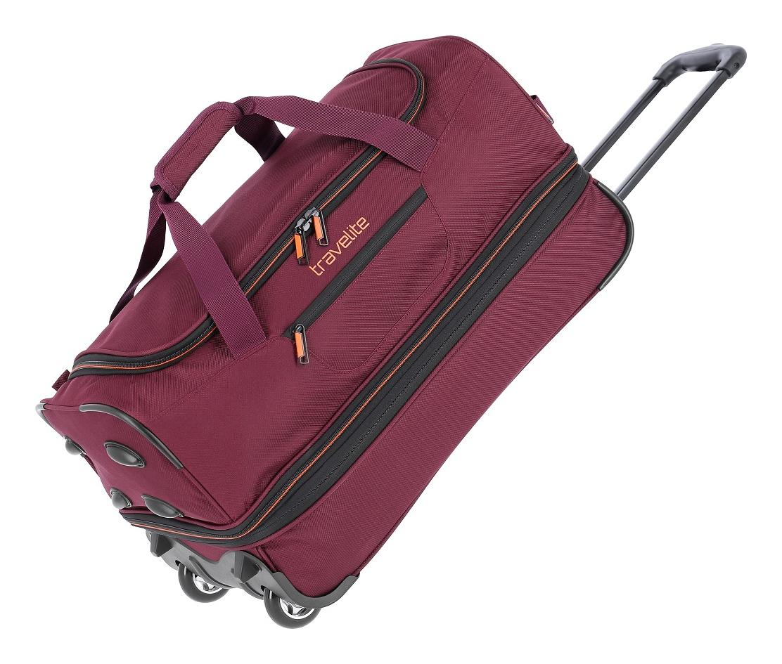 Cestovná taška na kolieskach Travelite Basics Wheeled duffle S Bordeaux