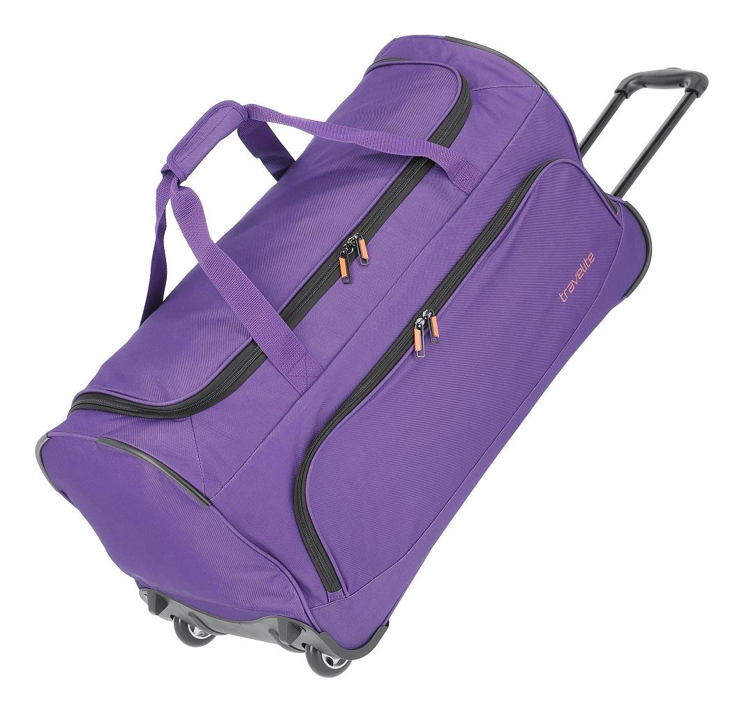 Cestovná taška na kolieskach Travelite Basics Fresh Wheeled Duffle Purple