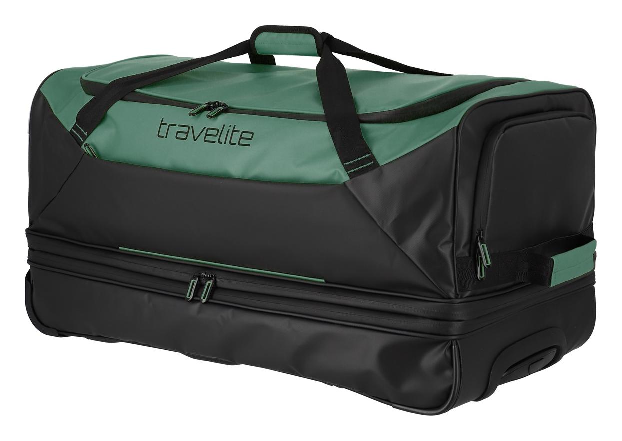 Cestovná taška na kolieskach Travelite Basics Wheeled Duffle exp. Black/green – Obrázok 4