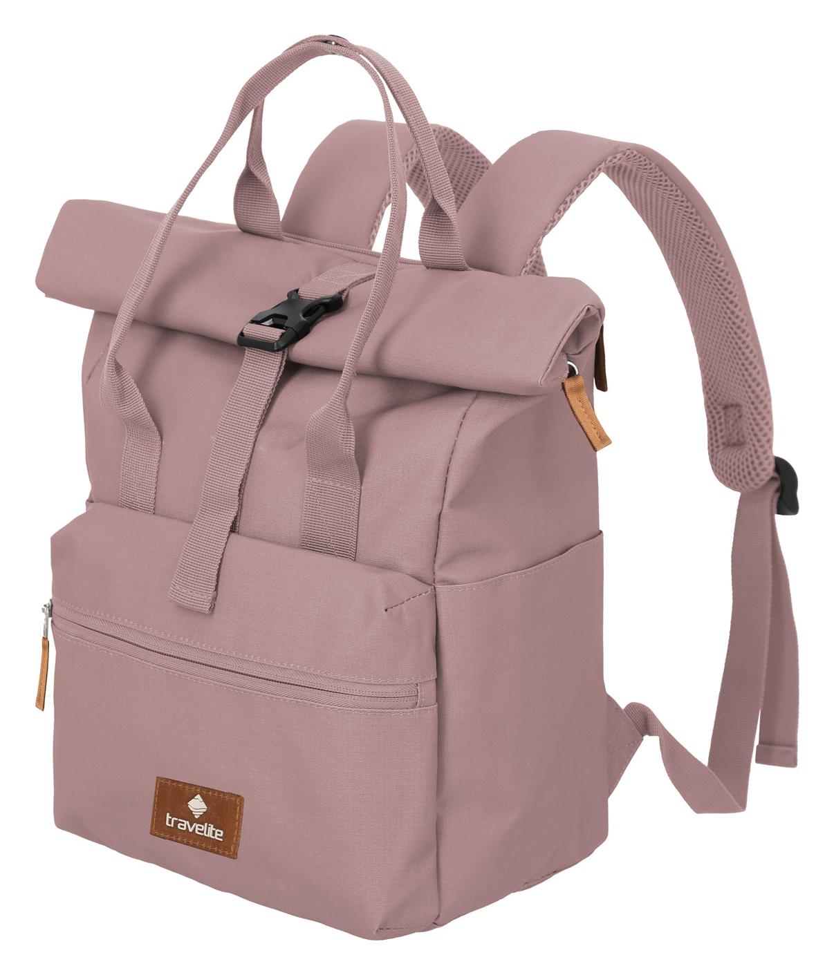 Roll-top batoh Travelite Basics Short Handle Roll-up Smoky rose Roll-top batoh Travelite Basics Short Handle Roll-up Smoky rose