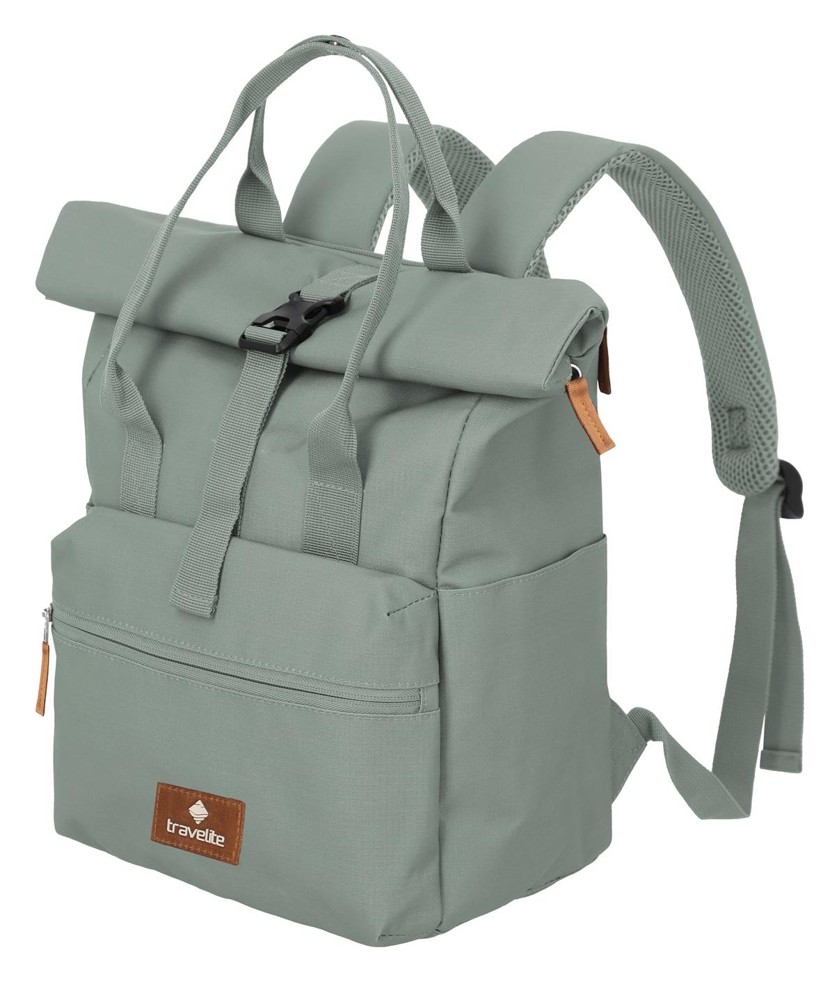 Roll-top batoh Travelite Basics Short Handle Roll-up Mint