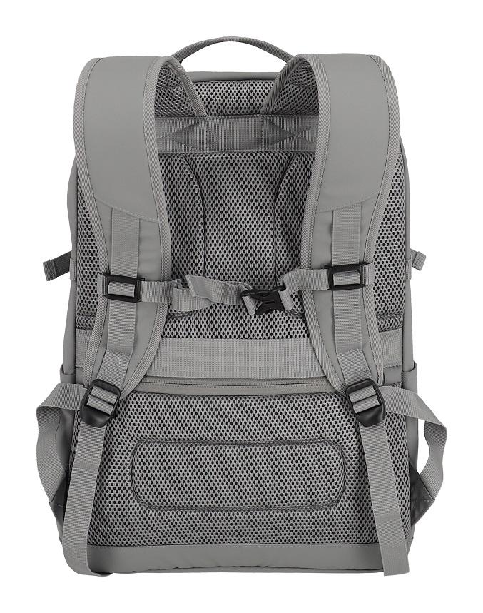 Batoh na notebook Travelite Basics Backpack Water-repellent Light grey – Obrázok 3