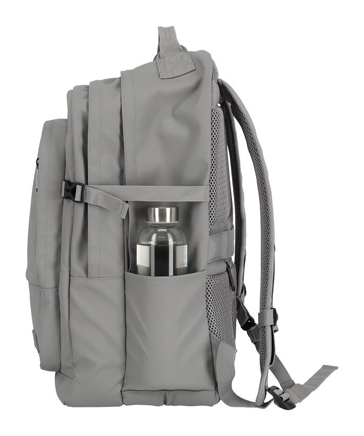 Batoh na notebook Travelite Basics Backpack Water-repellent Light grey – Obrázok 4