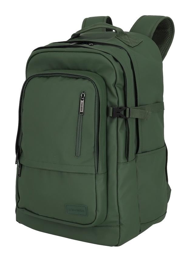 Batoh na notebook Travelite Basics Backpack Water-repellent Olive green