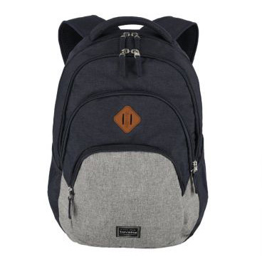Batoh na notebook Travelite Basics Backpack Melange Navy/grey – Obrázok 6