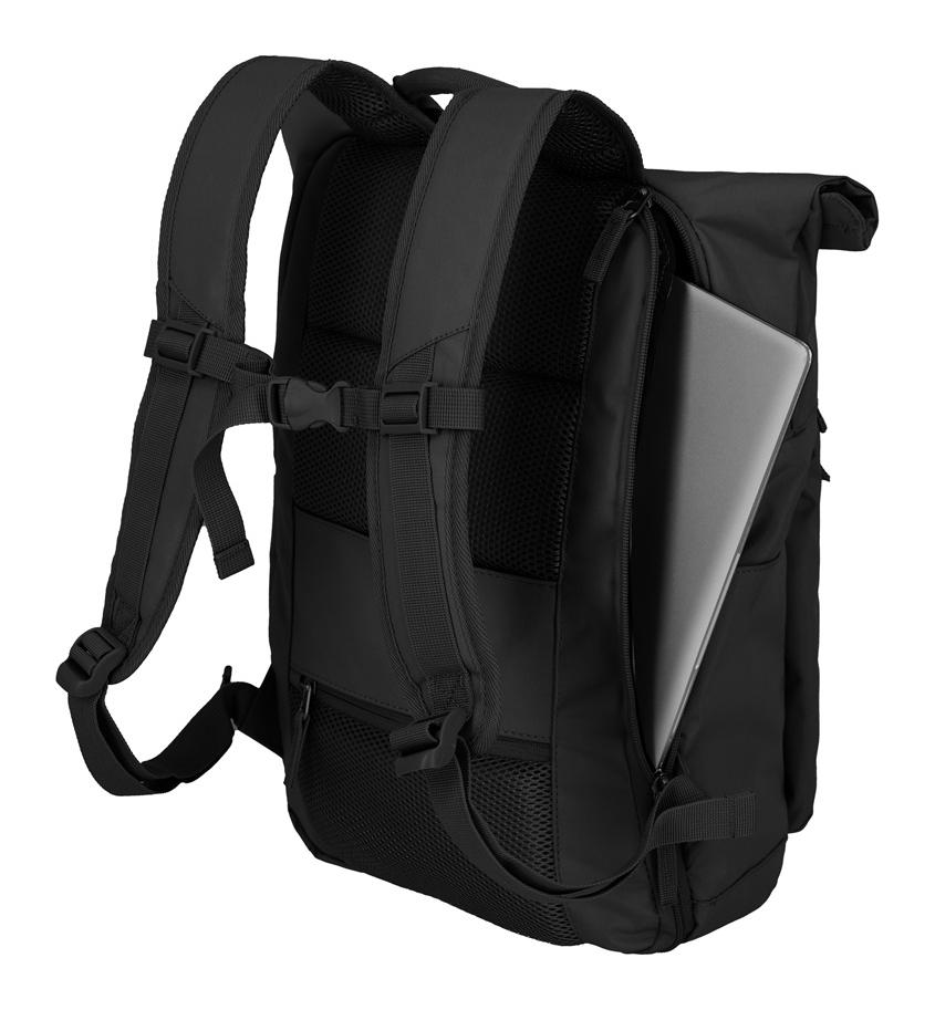 Roll top batoh Travelite Basics Roll-up Backpack Black (obrázok 5)