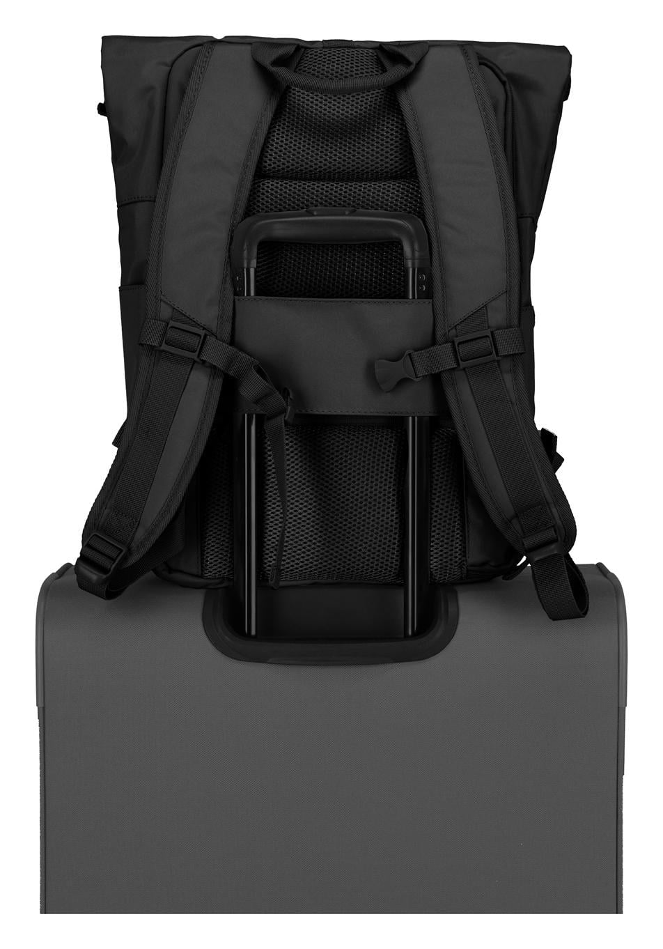 Roll top batoh Travelite Basics Roll-up Backpack Black (obrázok 6)
