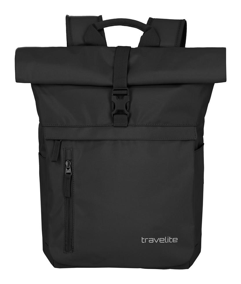 Roll top batoh Travelite Basics Roll-up Backpack Black (obrázok 2)
