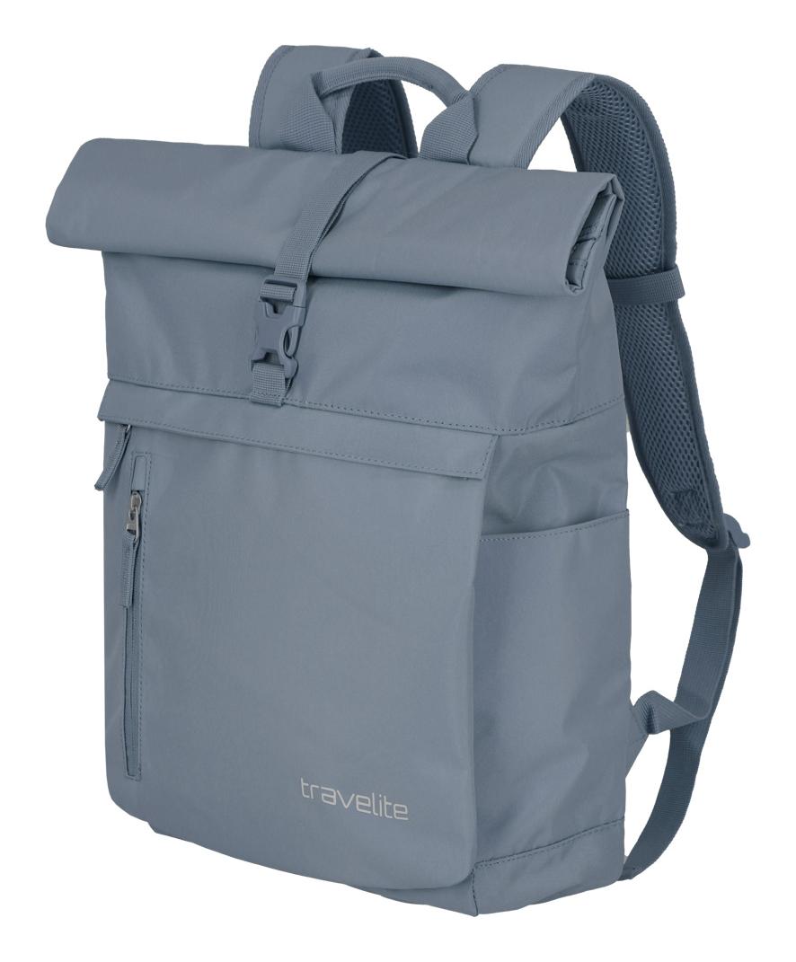 Roll-top batoh Travelite Basics Roll-up Backpack Smoke blue