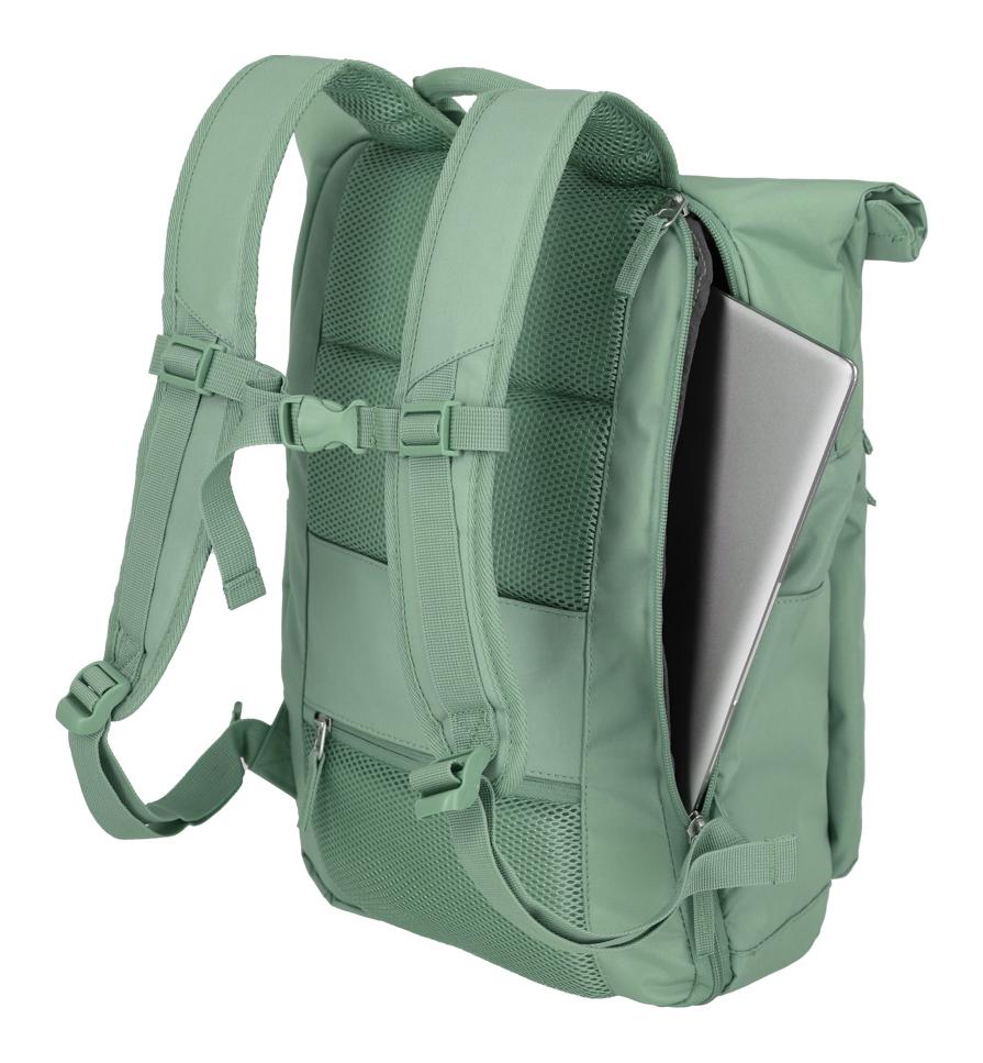 Roll top batoh Travelite Basics Roll-up Backpack Light green (obrázok 5)