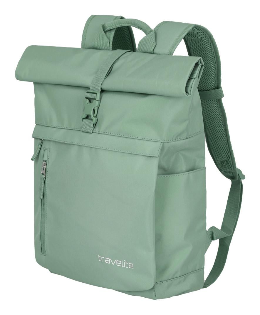 Roll-top batoh Travelite Basics Roll-up Backpack Light green
