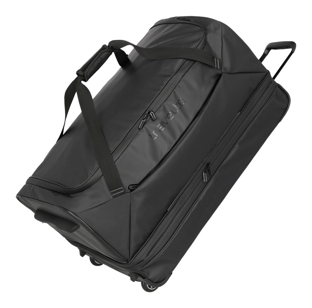 Cestovná taška na kolieskach Travelite Basics Wheeled duffle expand Black Cestovná taška na kolieskach Travelite Basics Wheeled duffle expand Black
