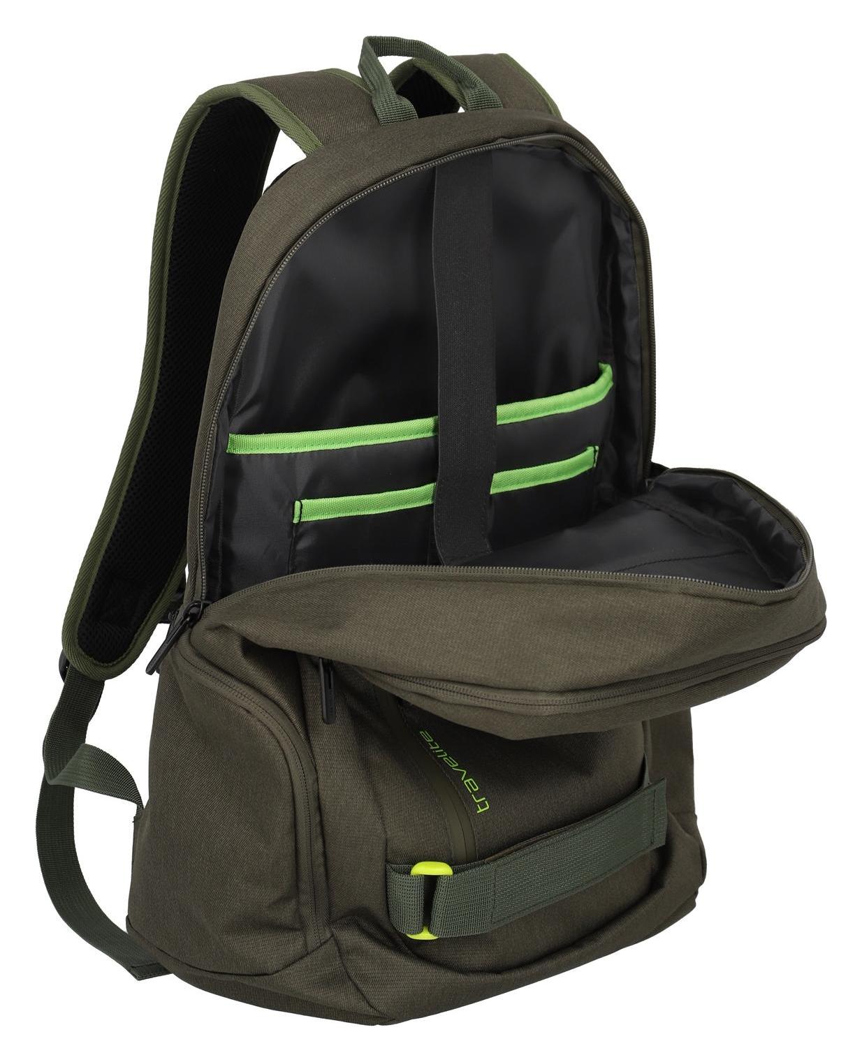 Batoh na notebook Travelite Pathway Backpack Strap Olive – Obrázok 6