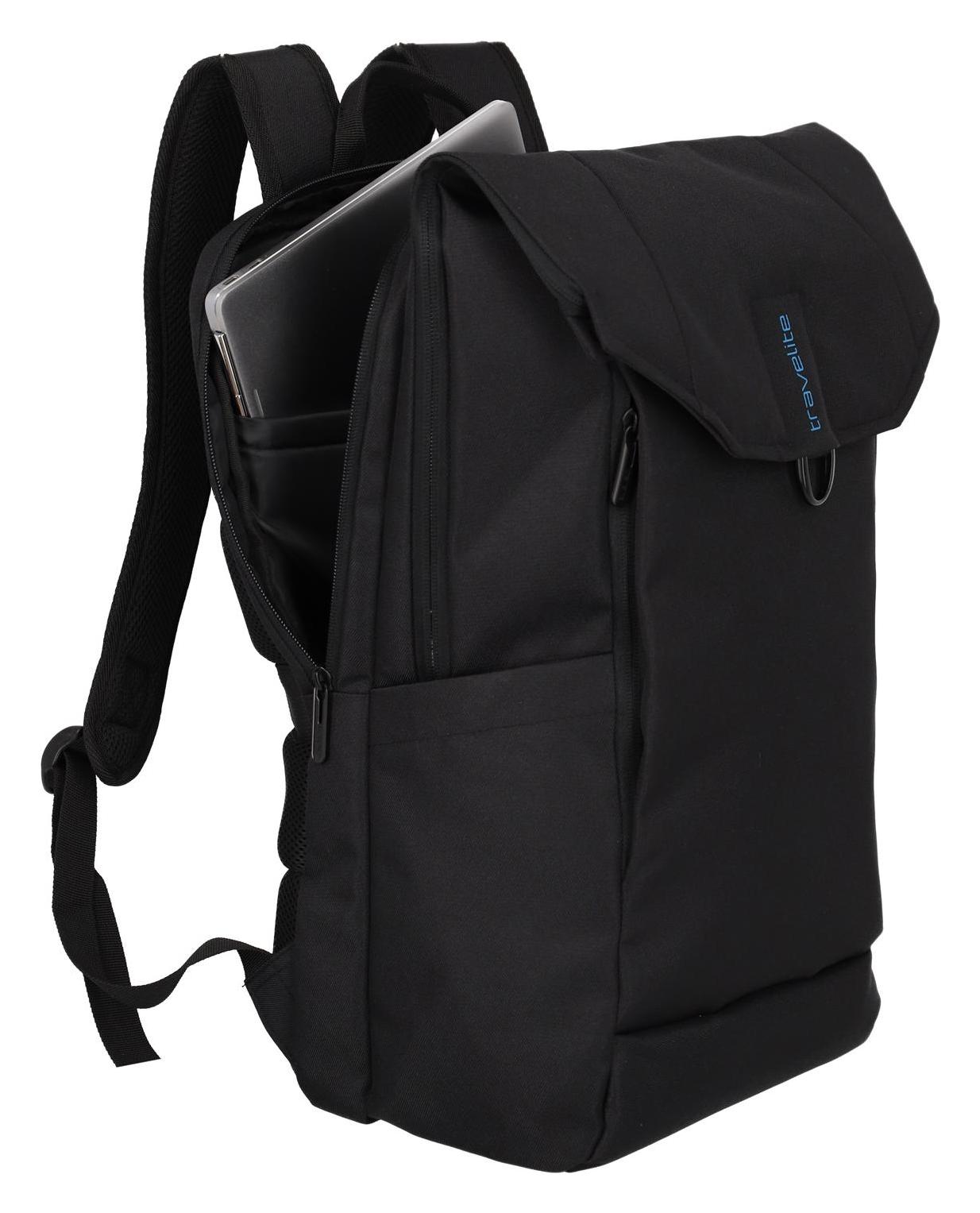 Batoh na notebook Travelite Pathway Backpack Fold Black – Obrázok 6