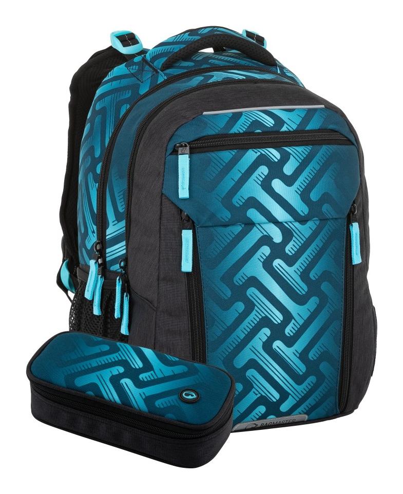 Školský set Bagmaster PORTO 22 C Set Blue/black