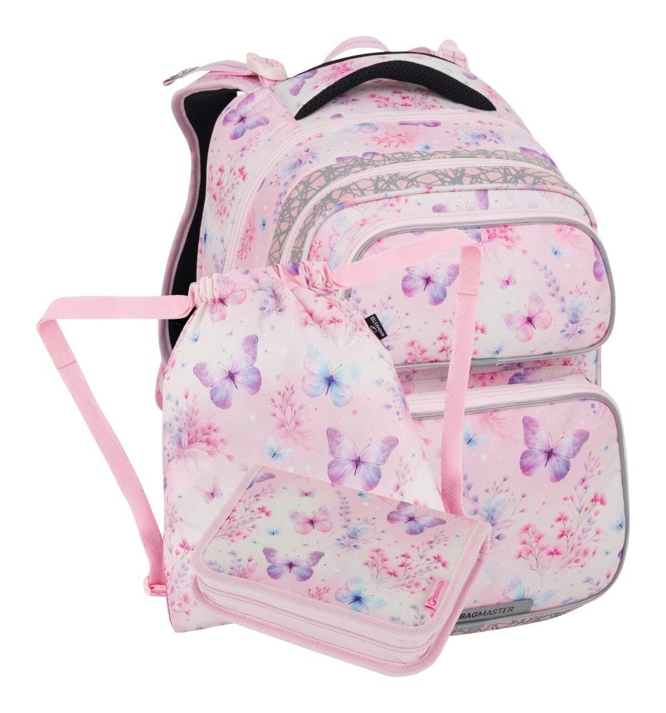 Malý školský set Bagmaster DOPI 25 A Set S Butterflies