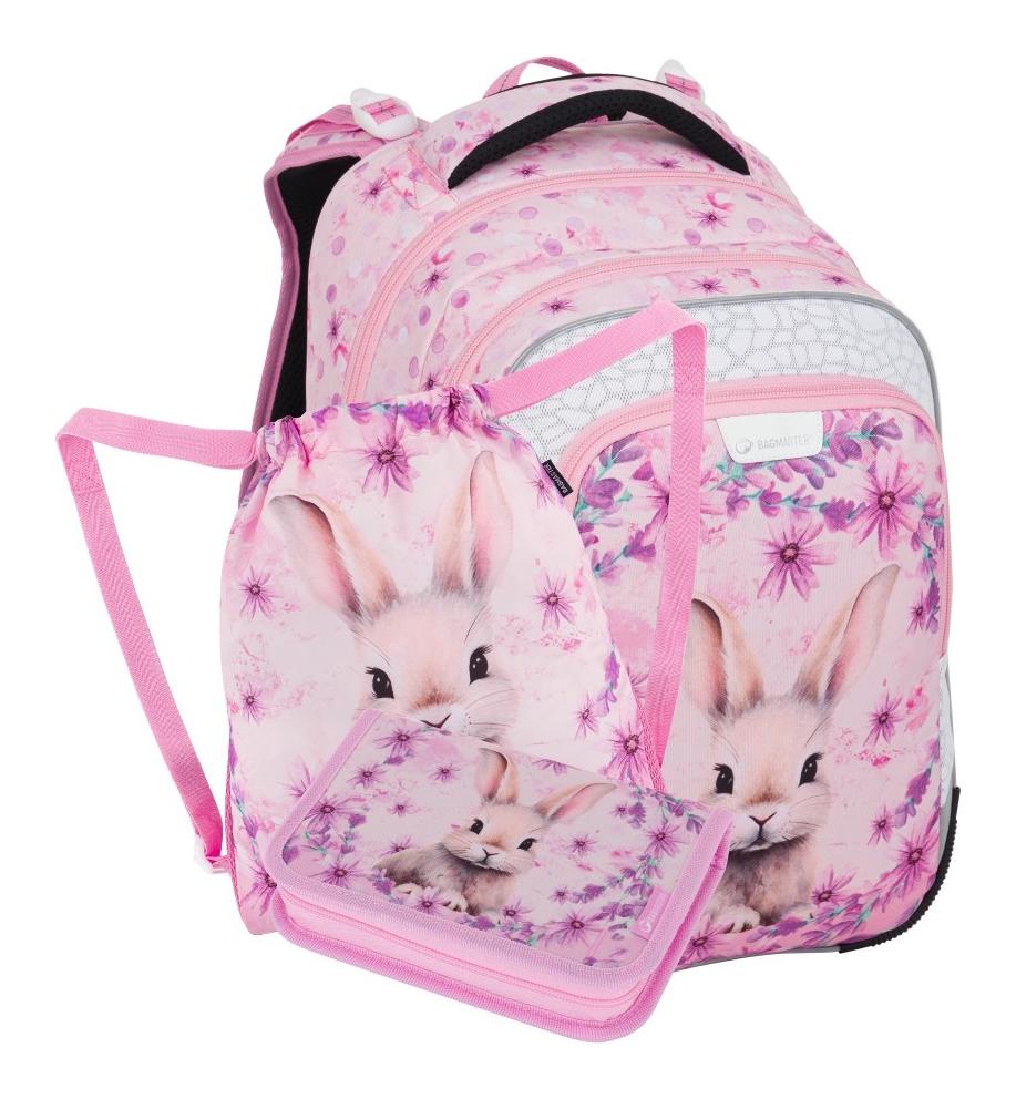 Malý školský set Bagmaster LUMI 25 A Set S Bunny