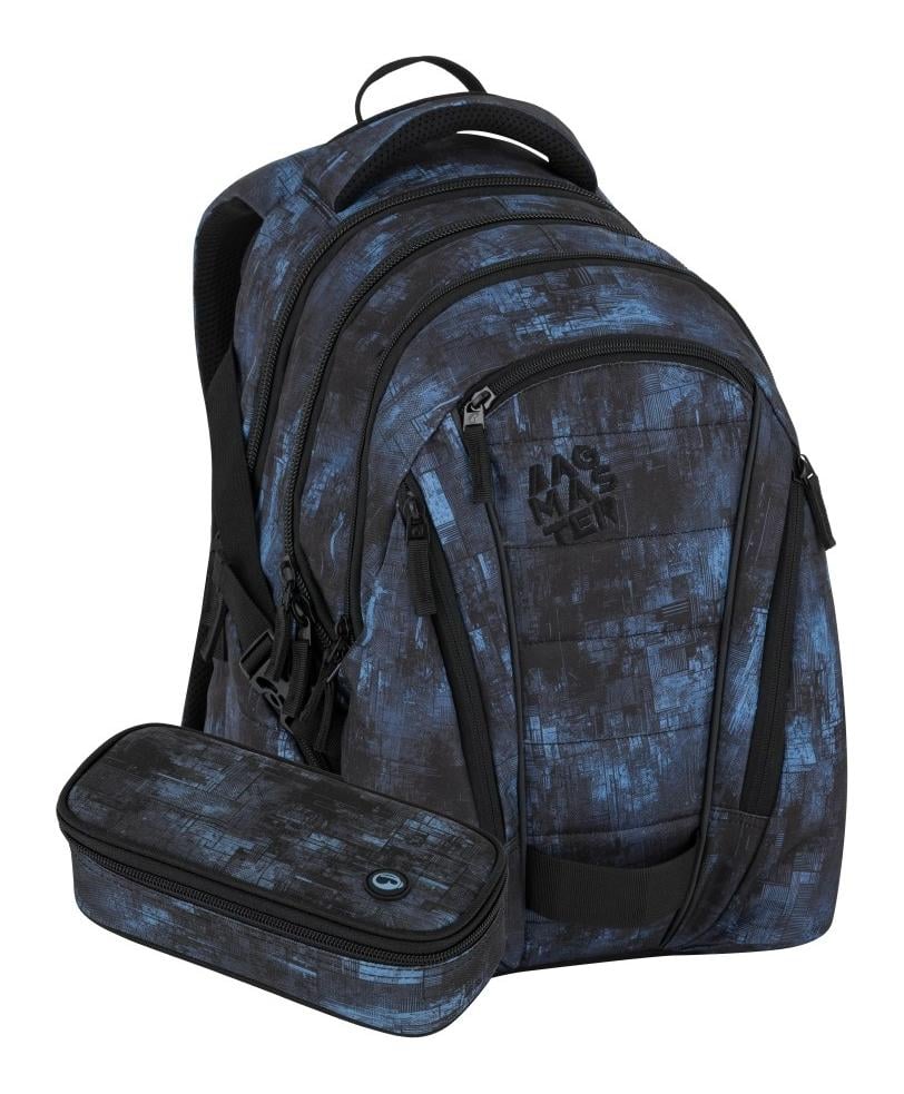 Školský set Bagmaster BAG 25 B Set Black-Blue