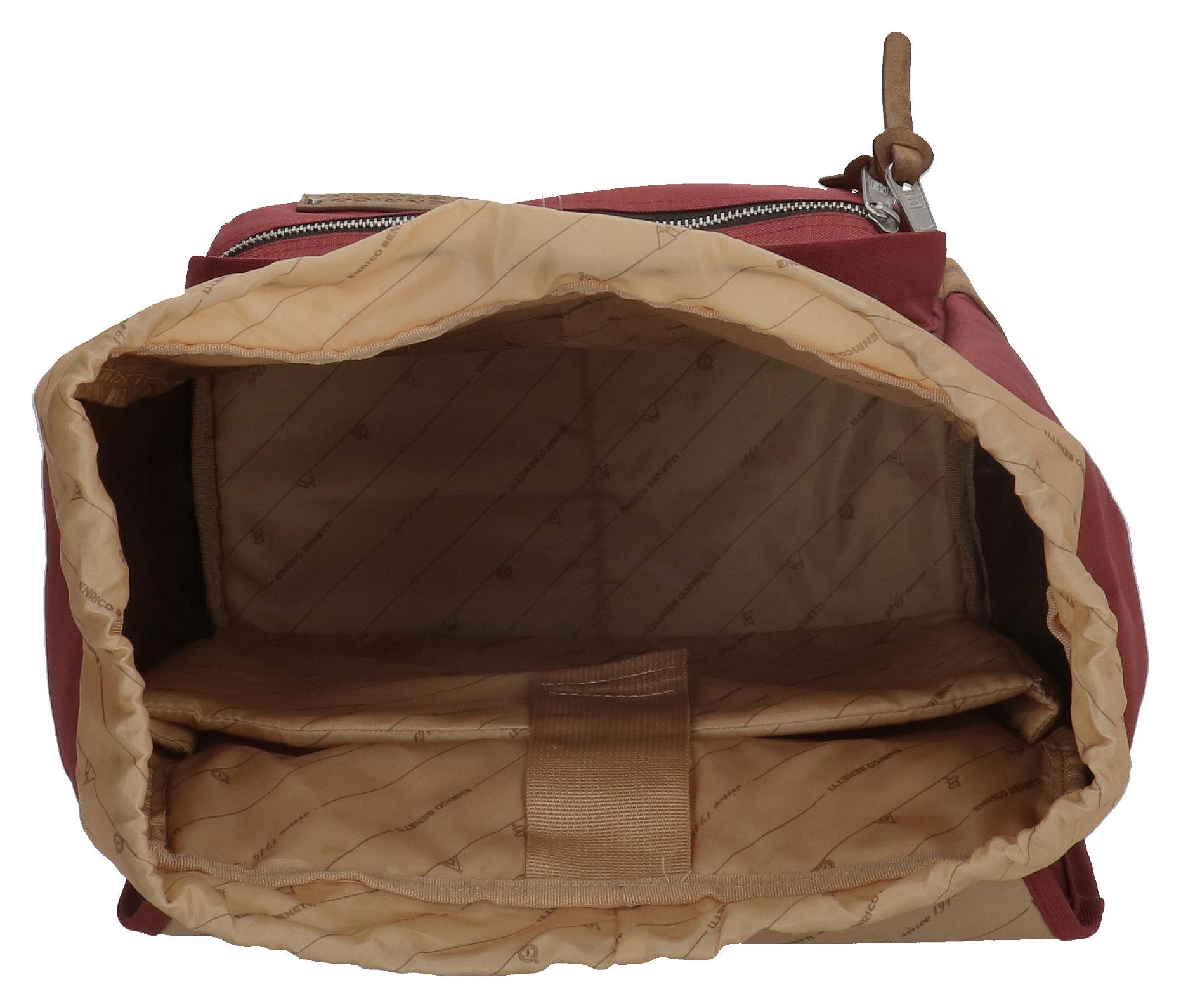 Batoh na notebook Enrico Benetti Santiago 46162 Burgundy – Obrázok 5