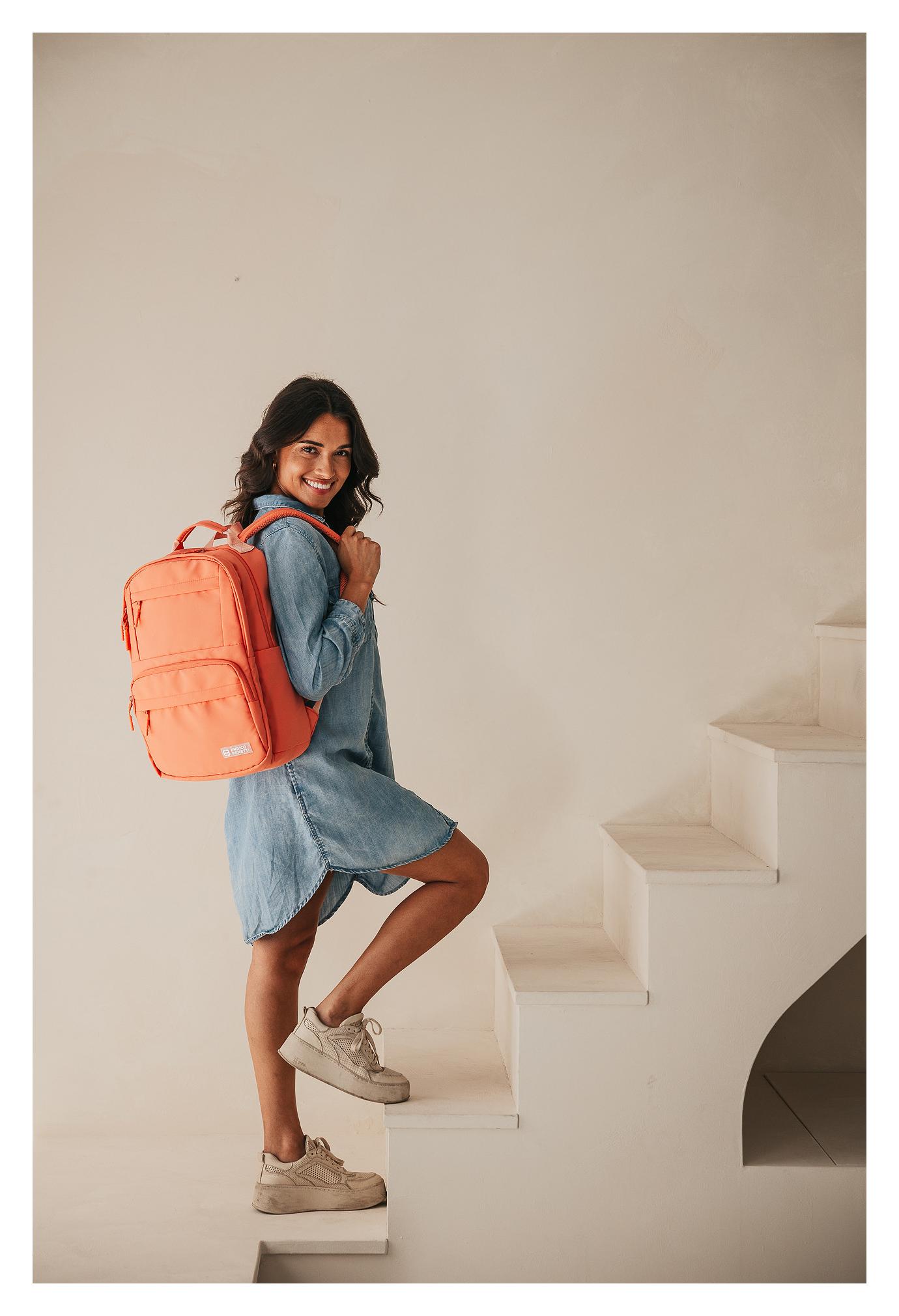 Batoh na notebook Enrico Benetti Aruba 62156 Apricot – Obrázok 3