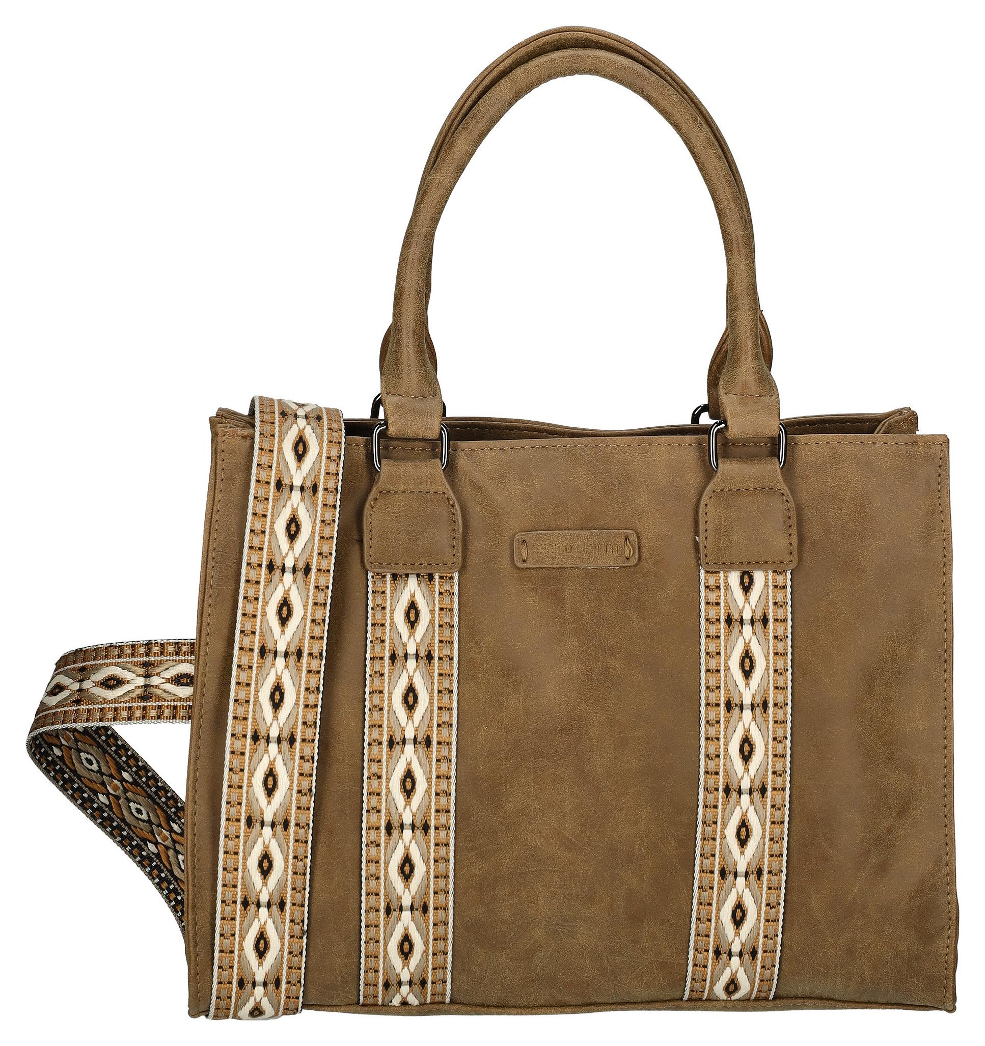 Dámska kabelka Enrico Benetti Indy 66738 Camel