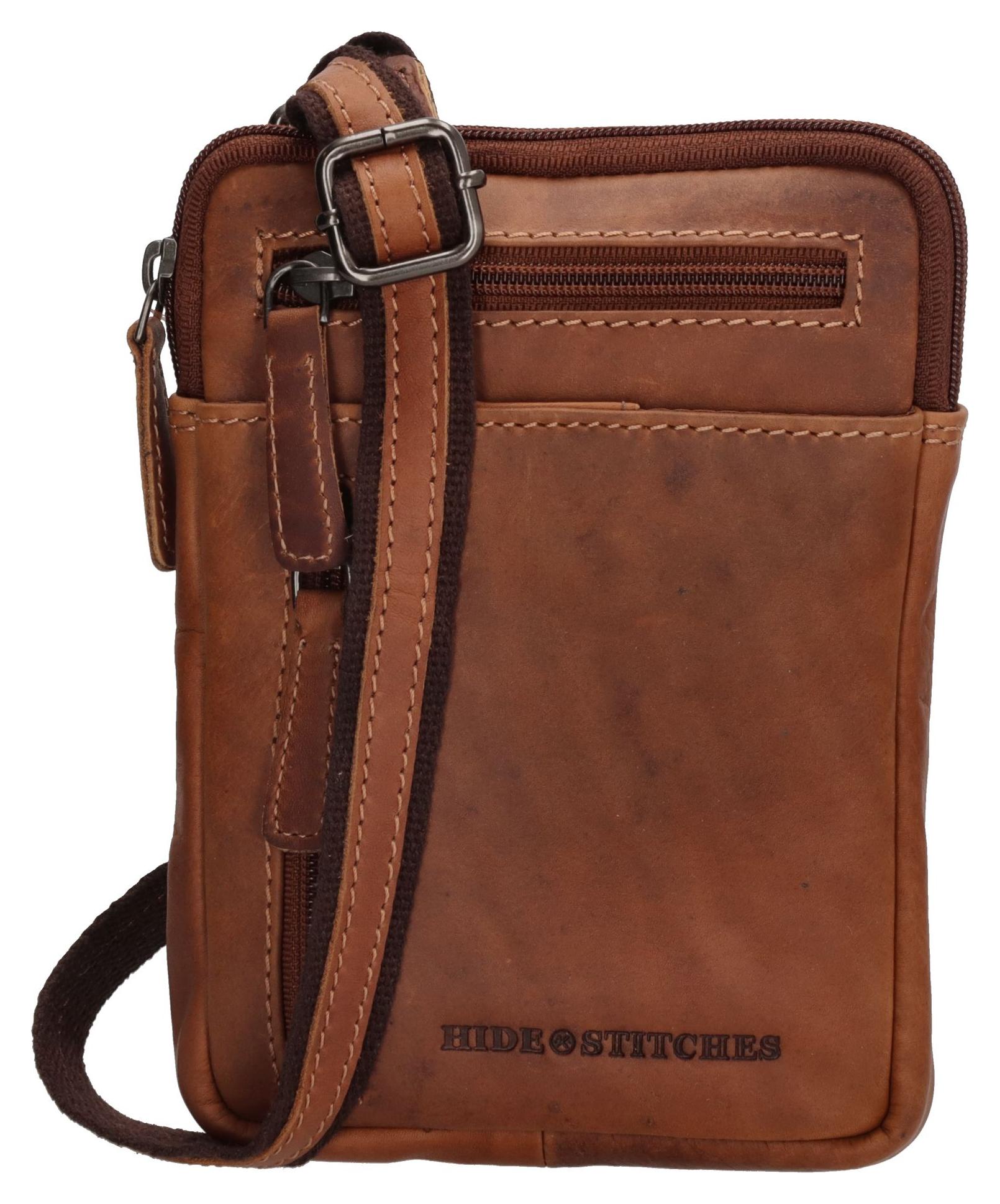Crossbody taška Hide & Stitches Japura 20270 Cognac