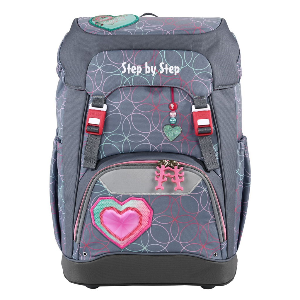 Školská aktovka Step by Step Grade Glitter Heart Hazle