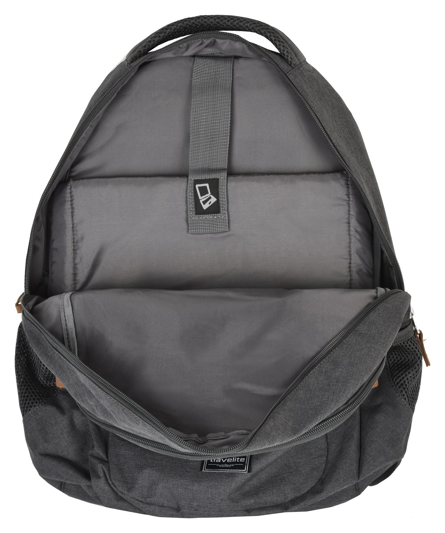 Batoh na notebook Travelite Basics Backpack Melange Anthracite