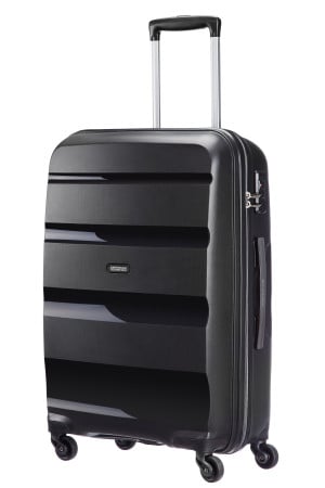 Stredný škrupinový kufor American Tourister Bon Air M Black