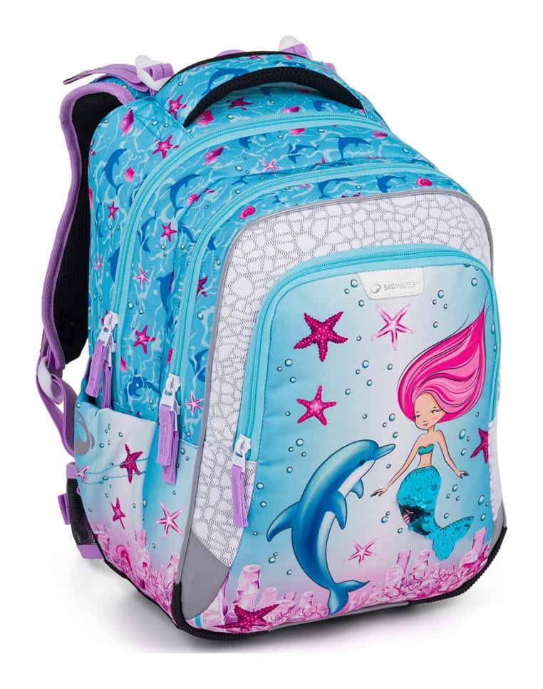 Školský batoh Bagmaster Lumi 24 A Blue/Pink