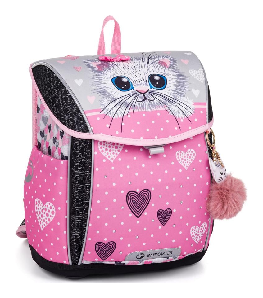 Školská aktovka Bagmaster Prim 24 A Pink/Grey