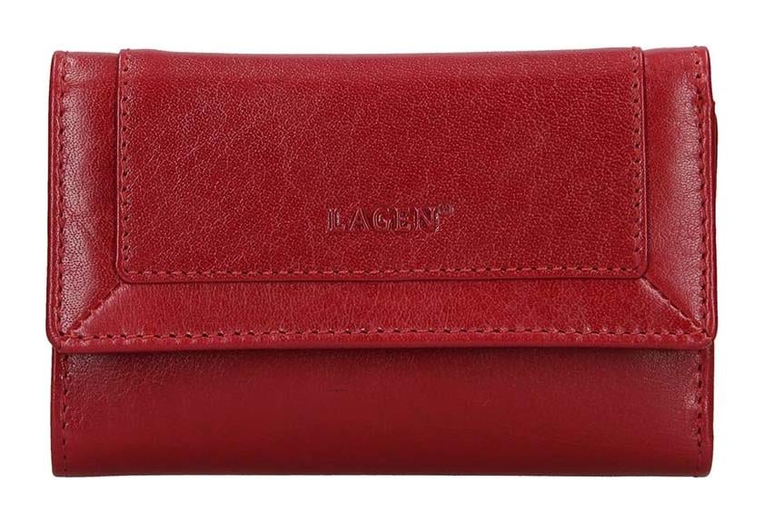 Dámska kožená peňaženka Lagen BLC/4390 Red/Red