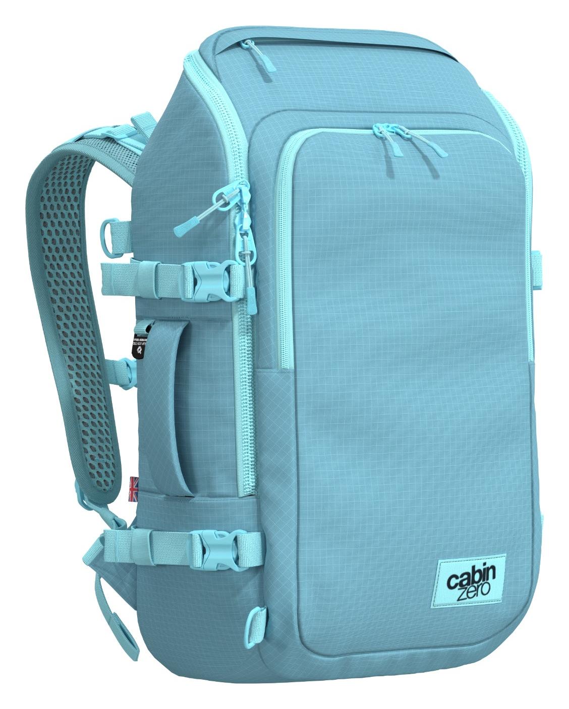 Batoh do lietadla 55x40x20 CabinZero Adv Pro 32L Maldives Blue – Obrázok 4