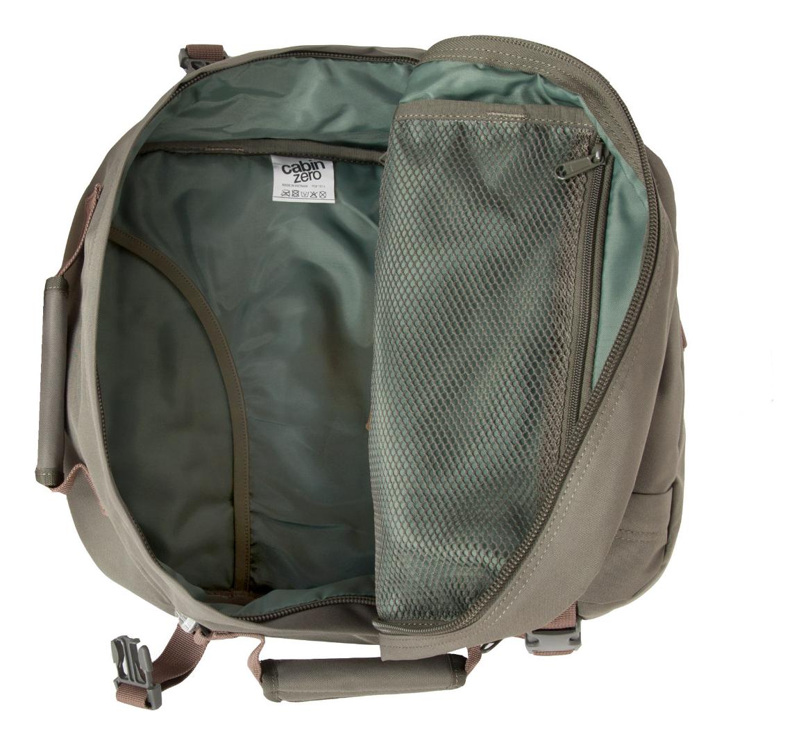 Batoh do lietadla 40x30x20 CabinZero Classic 28L Georgian Khaki – Obrázok 4