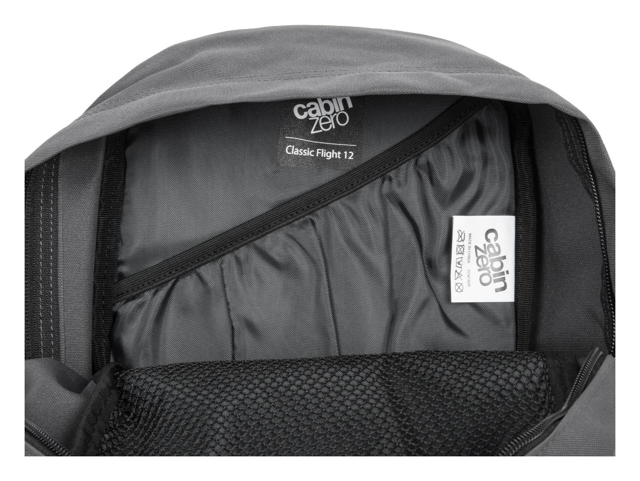 Cestovný ruksak CabinZero Classic Flight 12L Original Grey – Obrázok 5