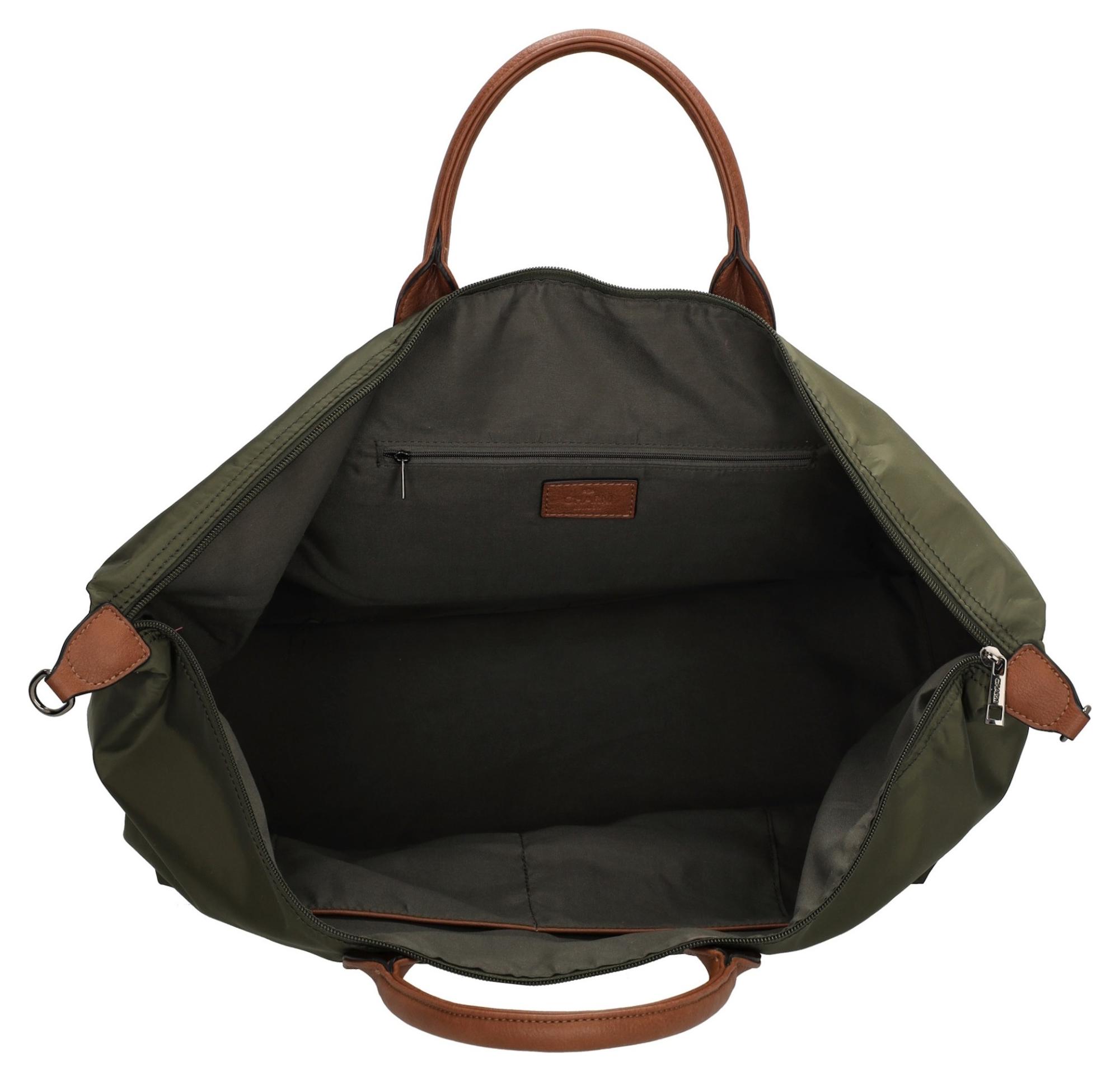 Dámska cestovná taška Charm London Buckingham W00324 Olive – Obrázok 4