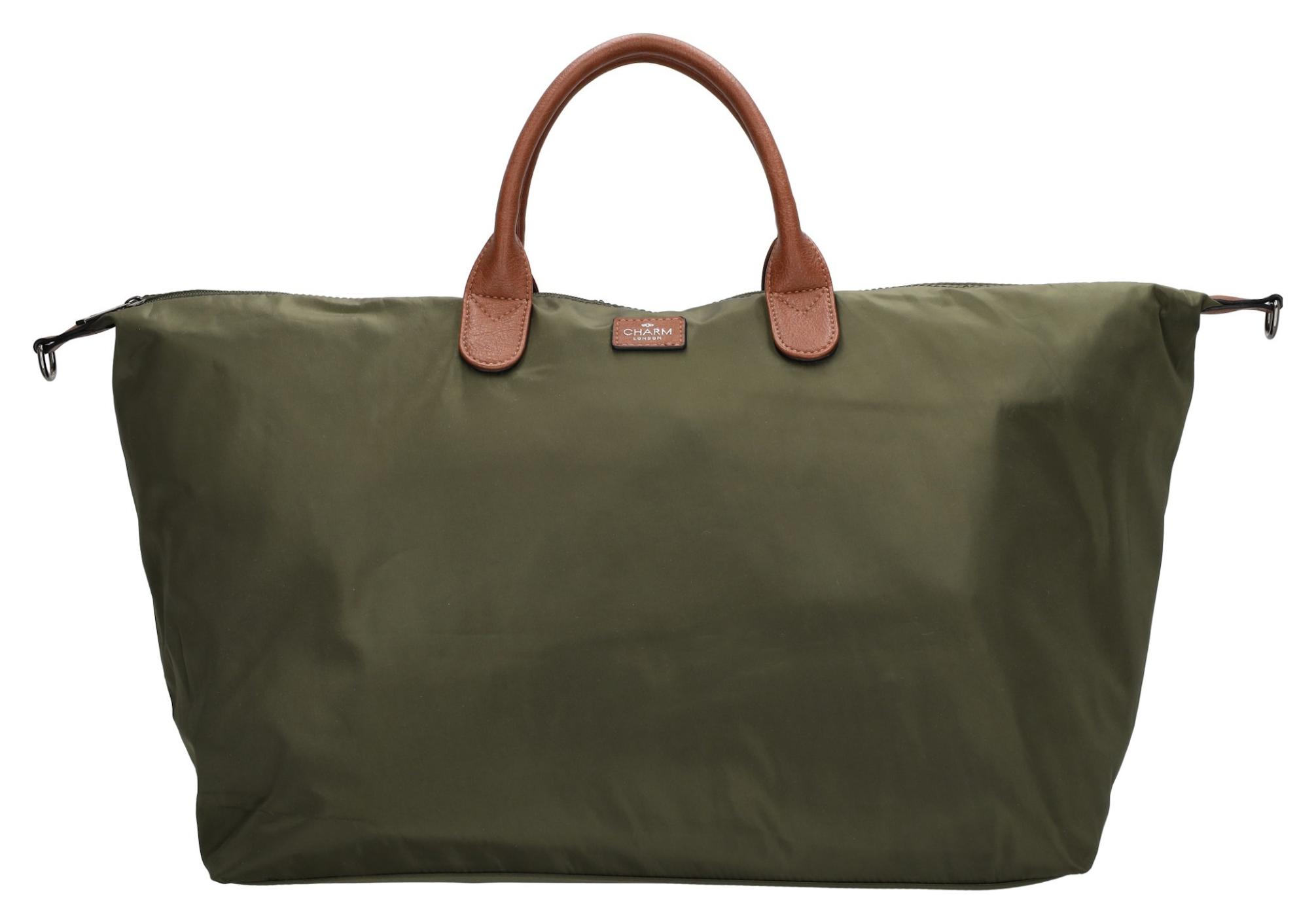 Dámska cestovná taška Charm London Buckingham W00324 Olive – Obrázok 5