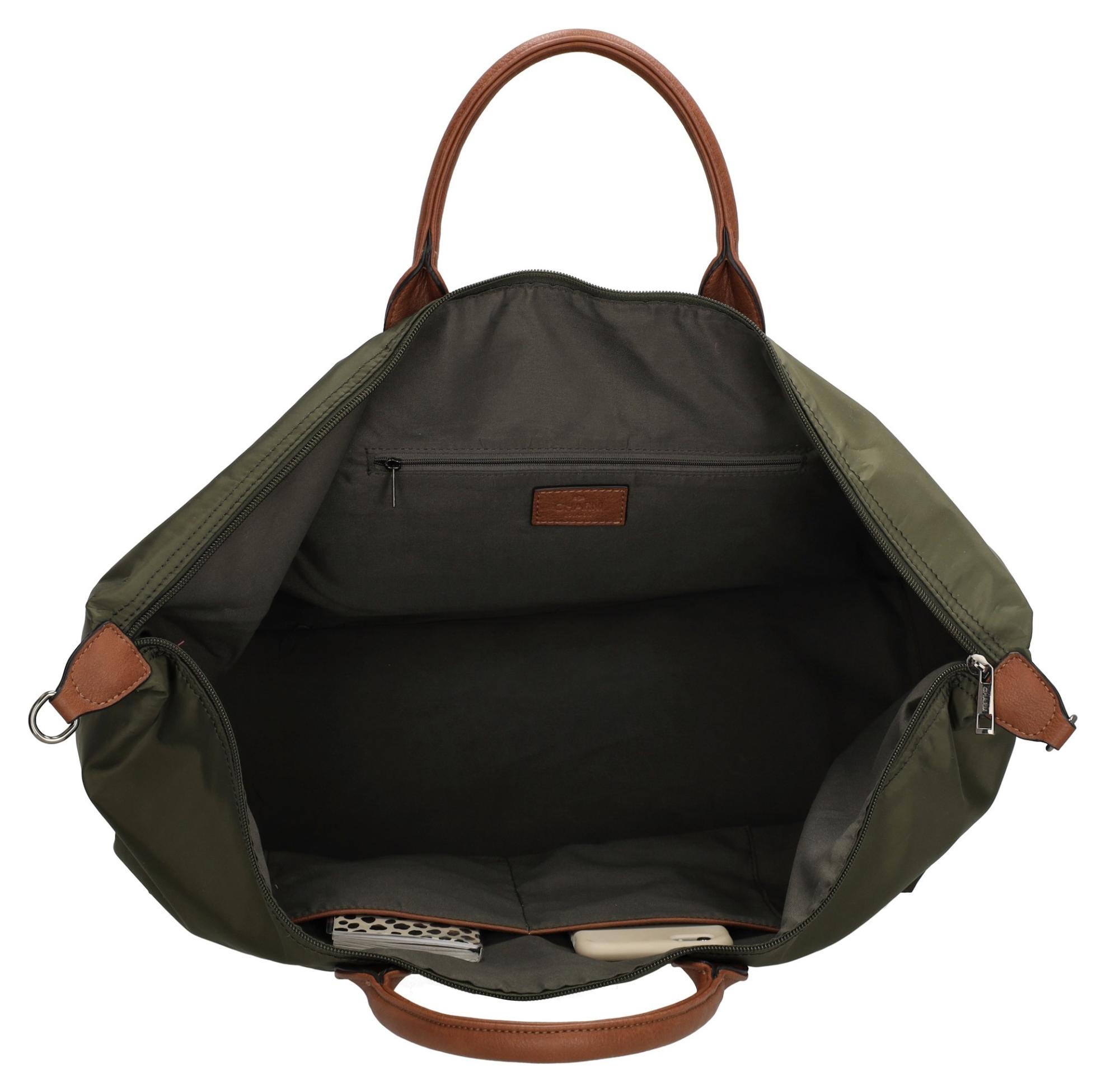 Dámska cestovná taška Charm London Buckingham W00324 Olive – Obrázok 6