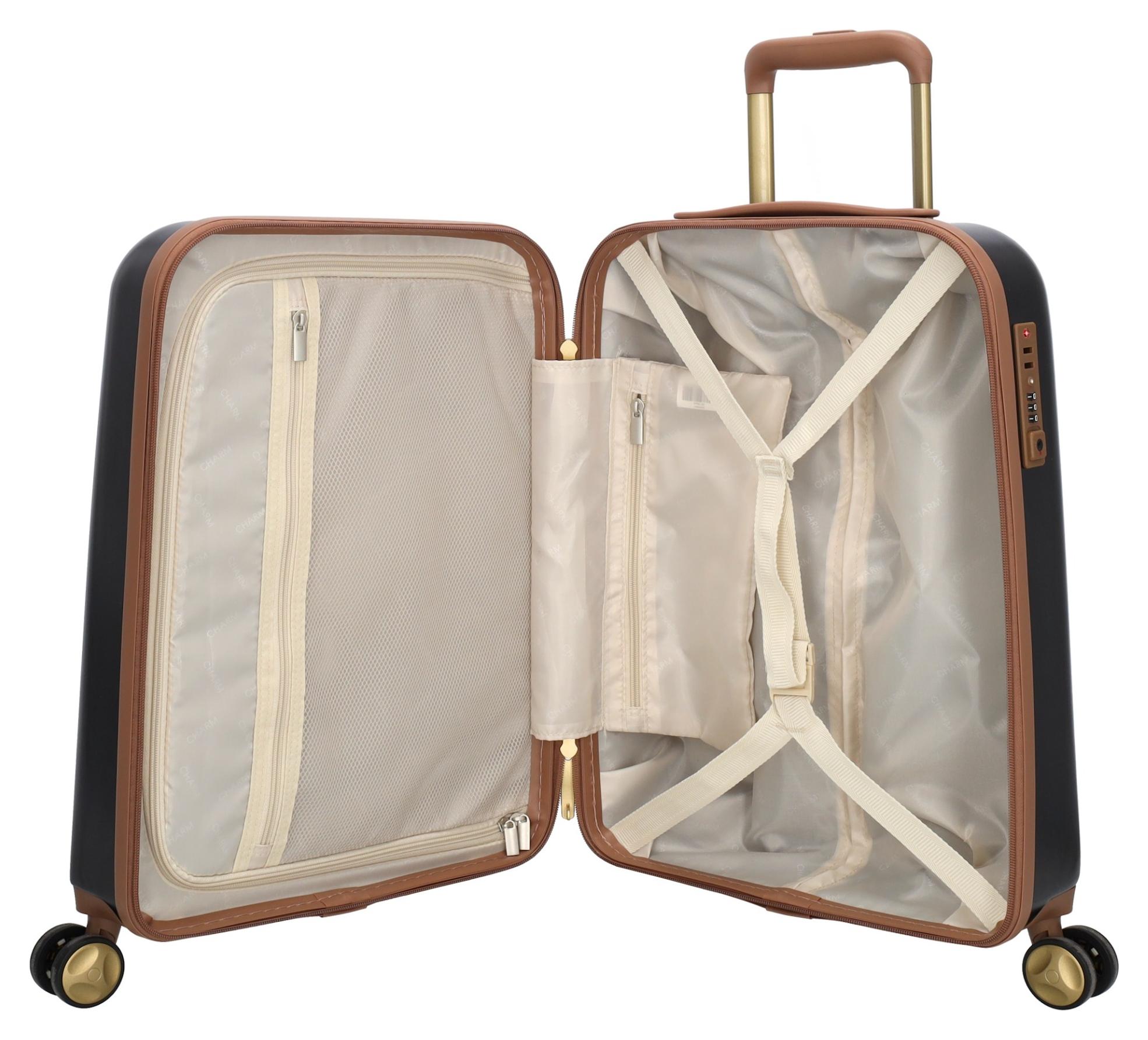 Palubný kufor Charm London Capetown S Black – Obrázok 5