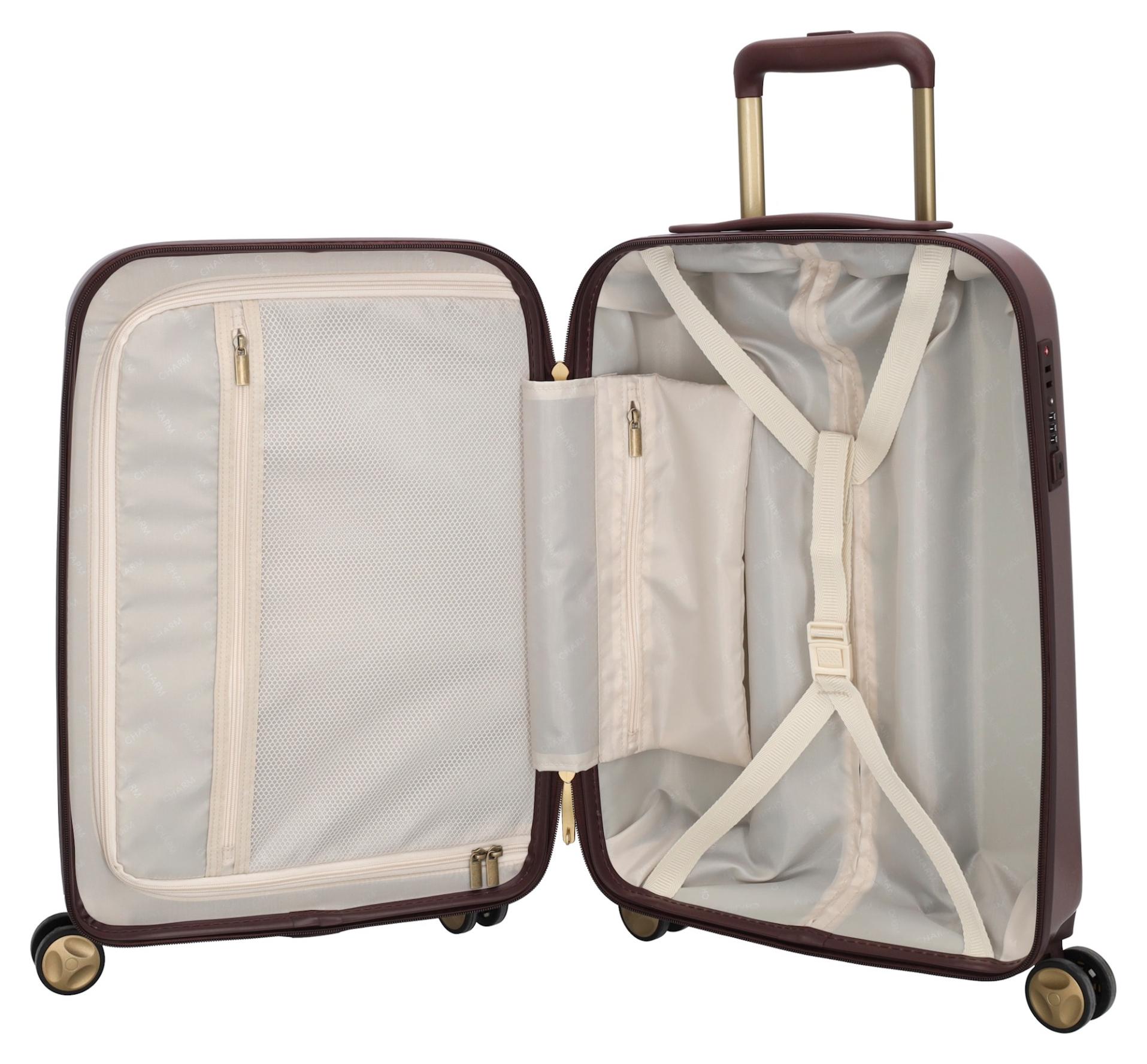 Palubný kufor Charm London Capetown S Burgundy – Obrázok 5