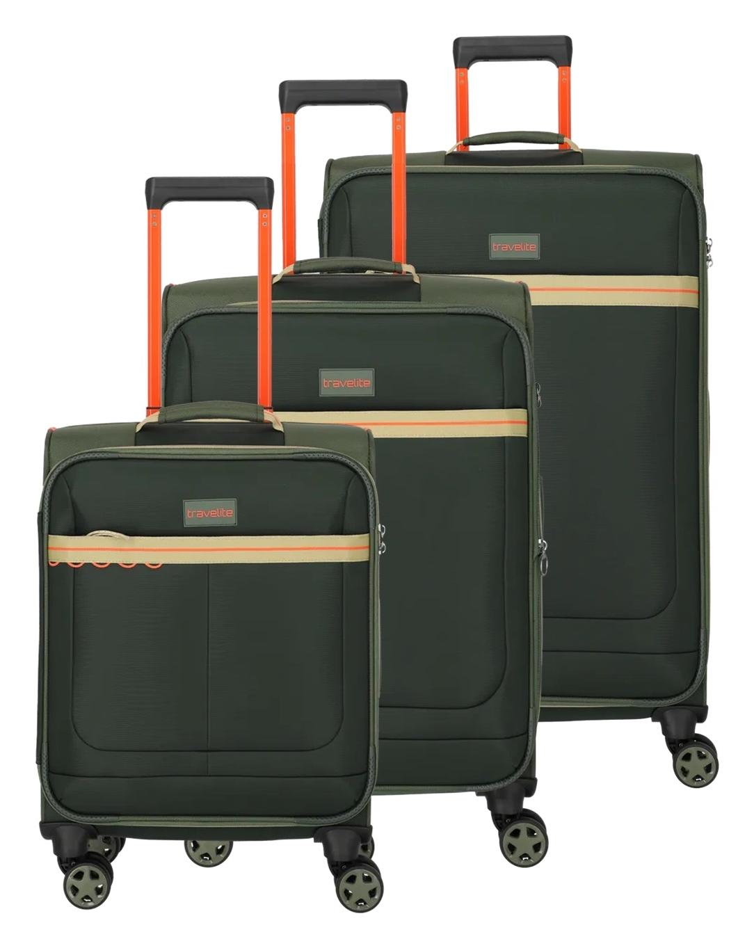 Sada cestovných kufrov Travelite Color Craze S,M,L Olive