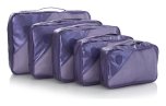 Heys Metallic Packing Cube 5pc Navy