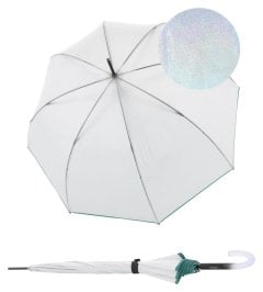 Knirps C.760 Stick Transparent Stardust Agave