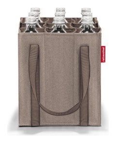 Reisenthel Bottlebag Herringbone mokka