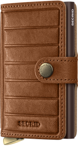 Secrid Miniwallet Premium Emboss Lines Cognac