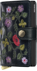 Secrid Miniwallet Premium Stitch Floral Black