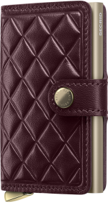 Secrid Miniwallet Premium Emboss Diamond Bordeaux